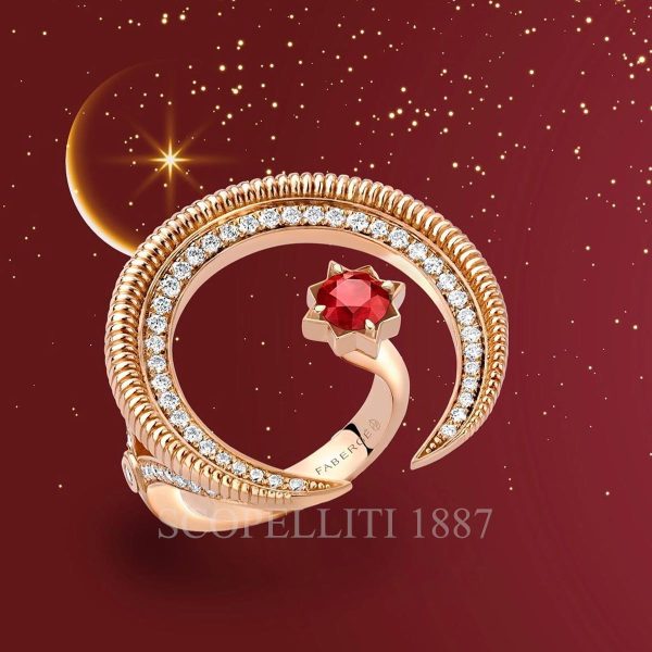 faberge hilal ring ruby