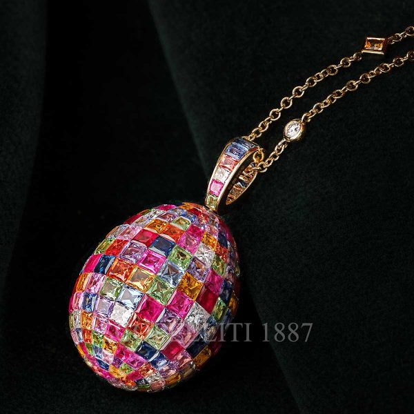 faberge egg pendant mosaic imperial
