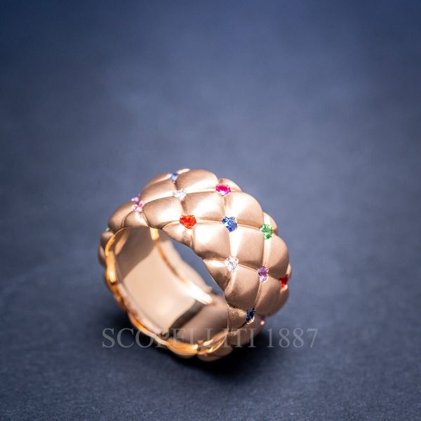 faberge treillage ring with gemstones