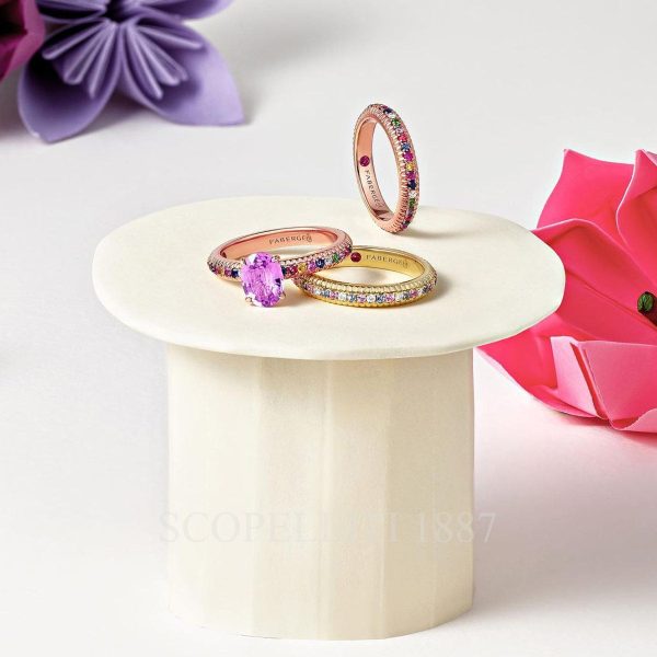 faberge pink sapphire ring