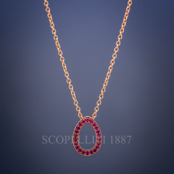 faberge necklace with ruby