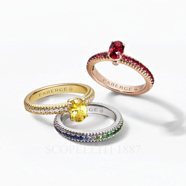 faberge sapphire rings colours of love presentation