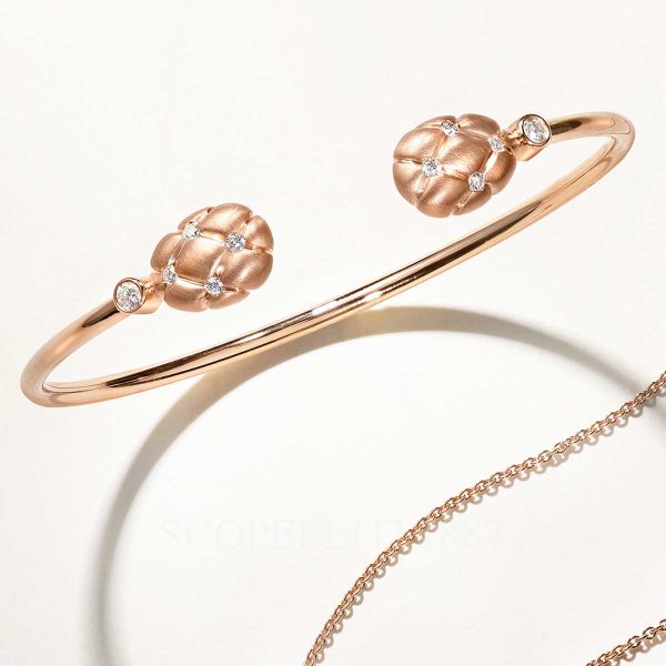 faberge treillage brushed rose gold bracelet