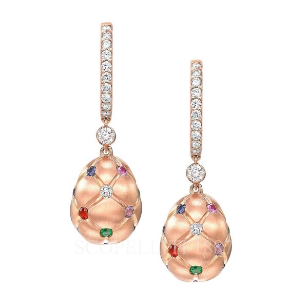 fabergé drop earrings treillage