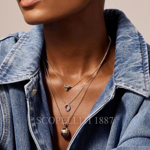 faberge trio emerald necklace