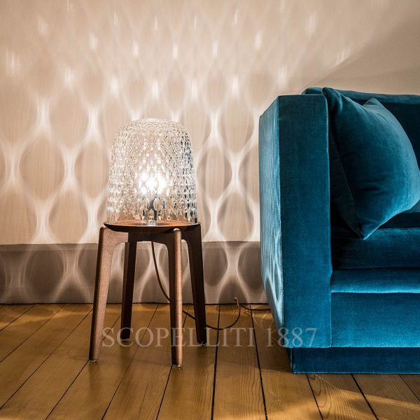 folia footed lamp dark wood