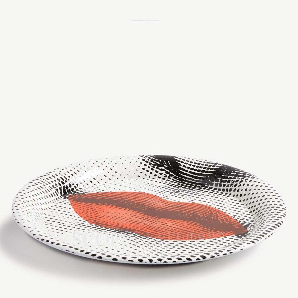 fornasetti circular tray bocca other view