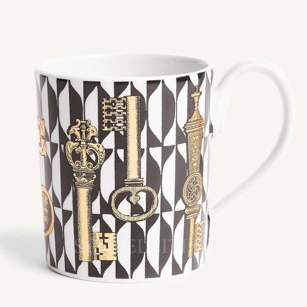 fornasetti mug chiavi oro e losanghe