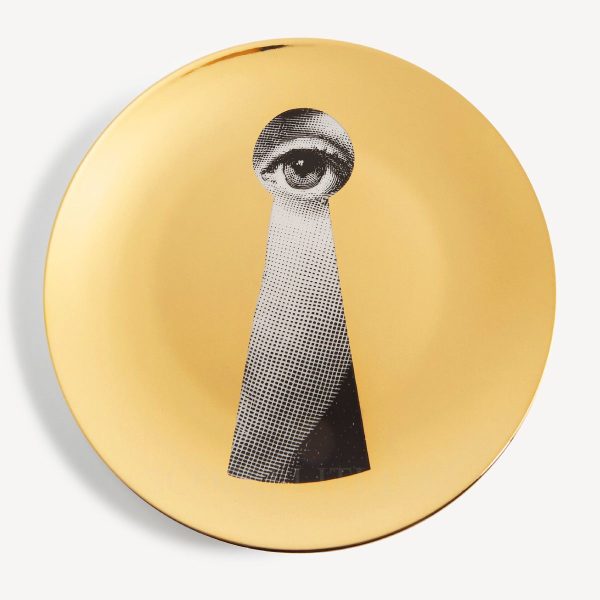 fornasetti plate tema e variazioni n.14 gold