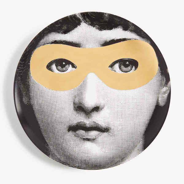 fornasetti plate tema e variazioni n.22 gold