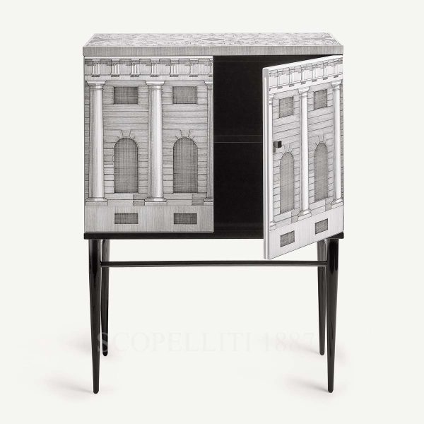 fornasetti raised small sideboard architettura open