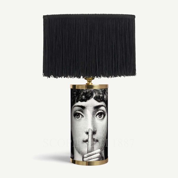 fornasetti small table lamp silenzio with lampshade