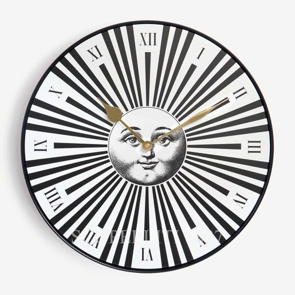 fornasetti wall clock sole raggiante white