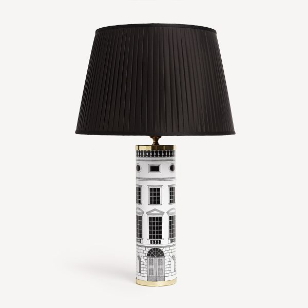 fornasetti table lamp architettura with lampshade