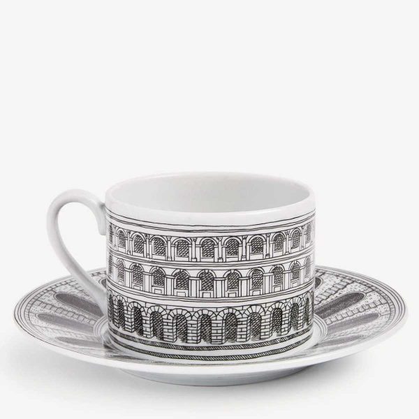 fornasetti tea cup and saucer architettura