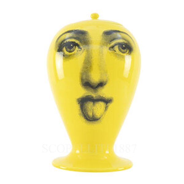 fornasetti vase antipatico giallo