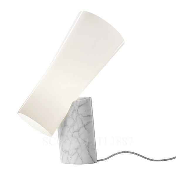 Foscarini Nile Table Lamp Marble White Carrara