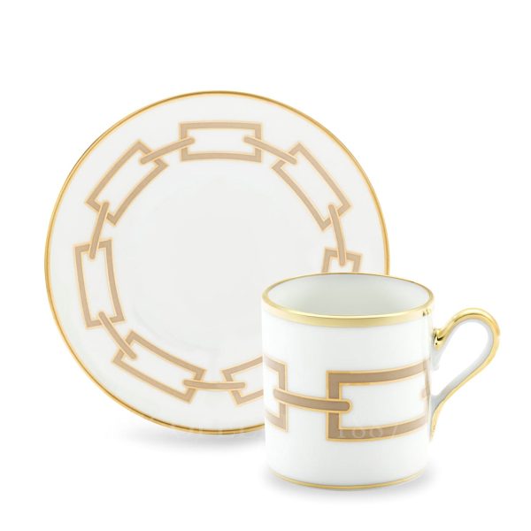 ginori 1735 catene cachemire coffee cup and saucer
