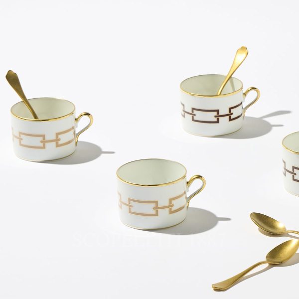 ginori 1735 catene cachemire tea cups and saucers