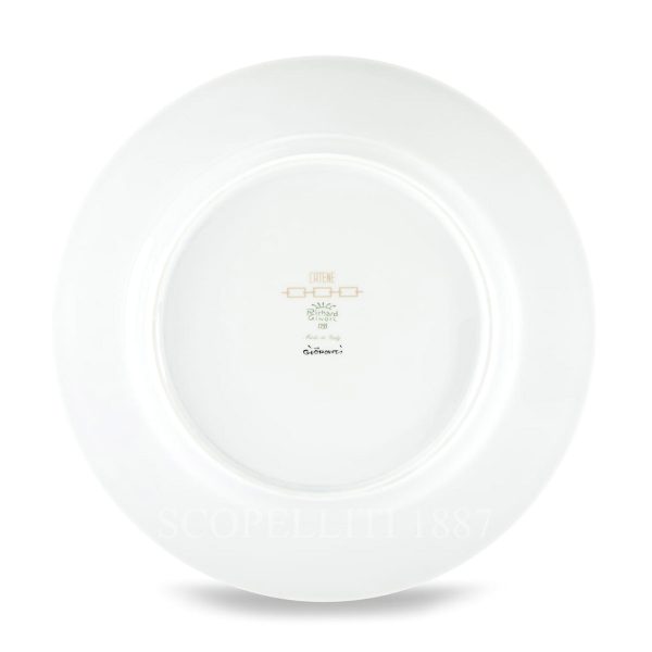 ginori 1735 catene cachemire dinner plate back
