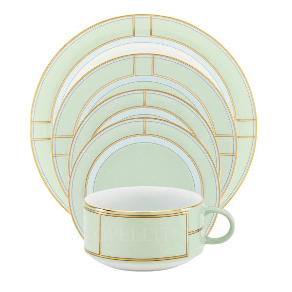 ginori 1735 dinner set diva green