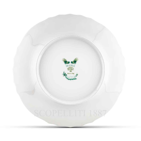 ginori 1735 oro di doccia giada charger plate back