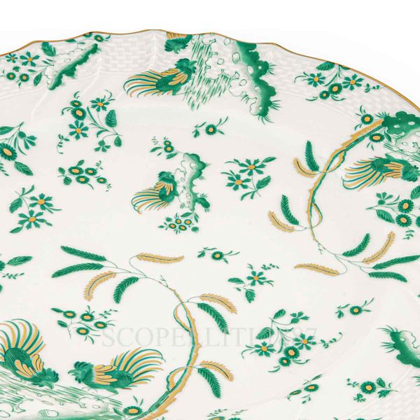ginori 1735 oro di doccia giada charger plate details