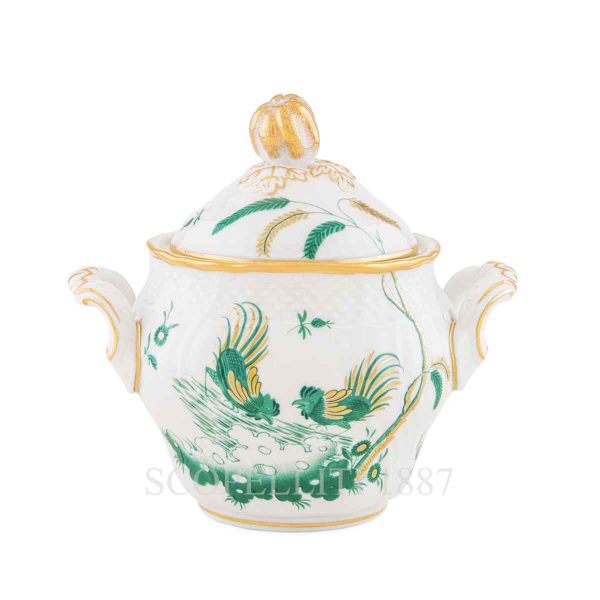 ginori 1735 oro di doccia giada coffee sugar bowl