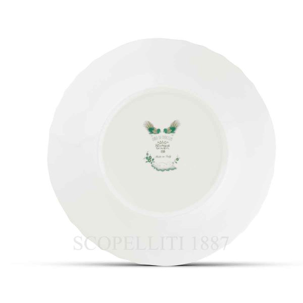 ginori 1735 oro di doccia giada dinner plate back