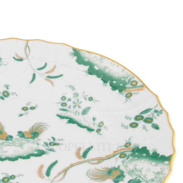 ginori 1735 oro di doccia giada dinner plate details