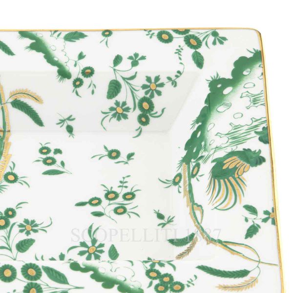 ginori 1735 oro di doccia giada rectangular change tray details