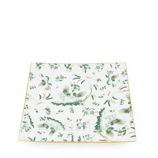 ginori 1735 oro di doccia giada square plate view