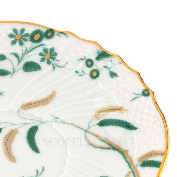 ginori 1735 oro di doccia giada tea saucer details