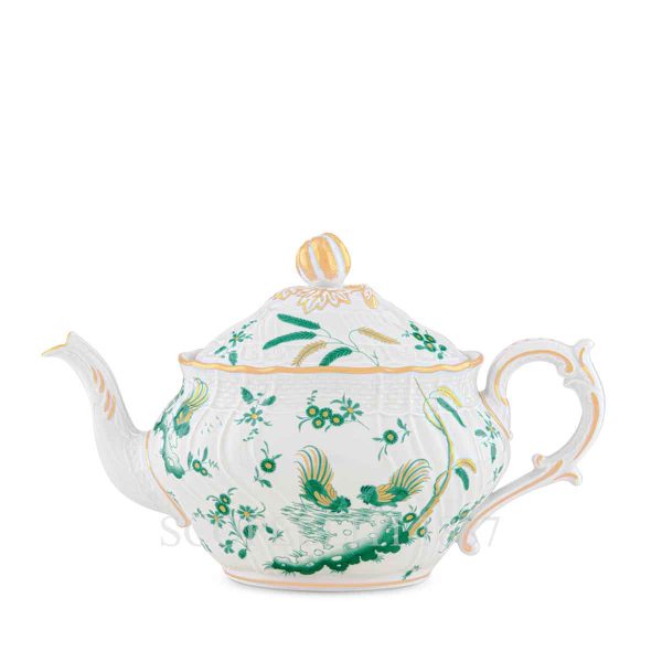 ginori 1735 oro di doccia giada teapot
