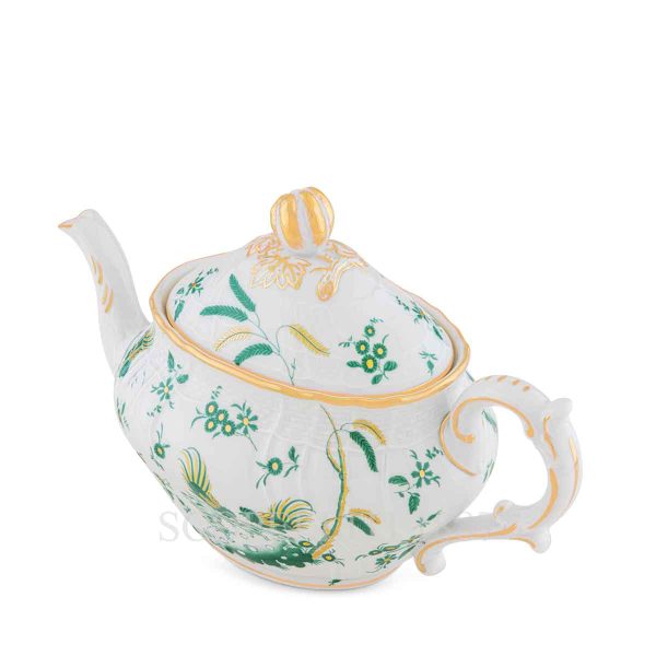 ginori 1735 oro di doccia giada teapot view