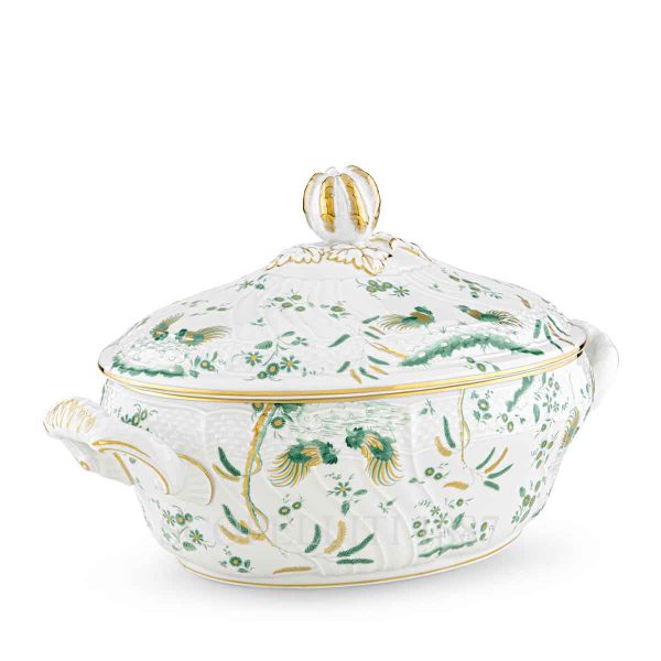 ginori 1735 oro di doccia giada tureen view