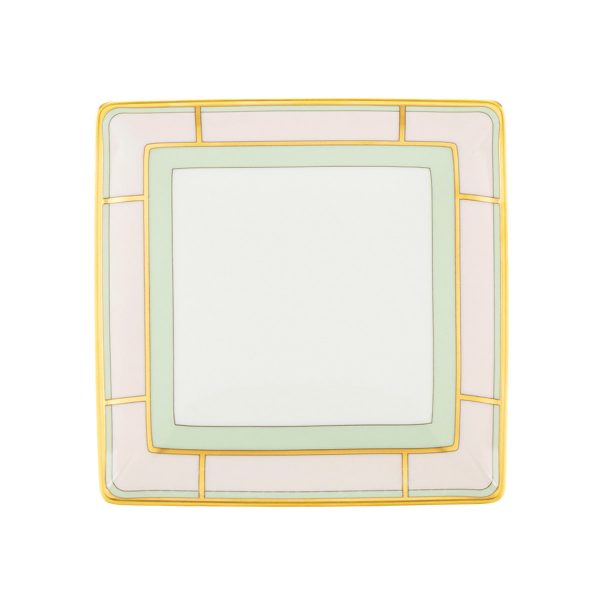 ginori 1735 square tray diva pink