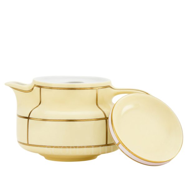 ginori 1735 teapot diva yellow