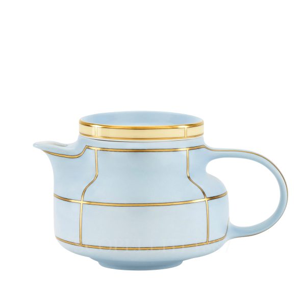 ginori 1735 teapot diva light blue