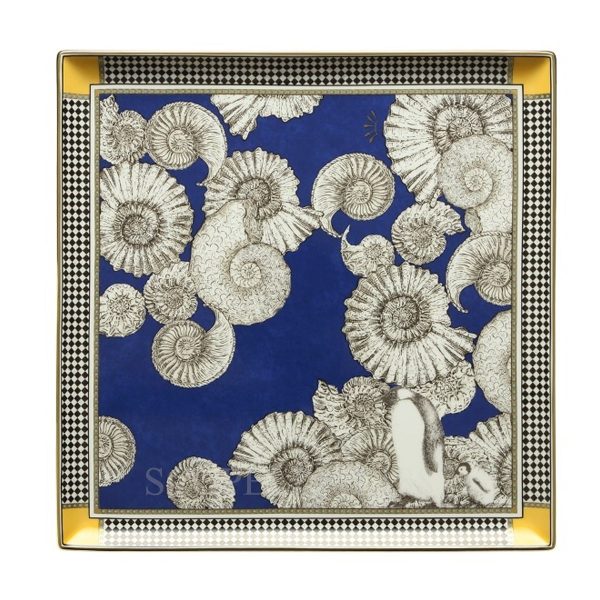 ginori 1735 totem square tray penguin