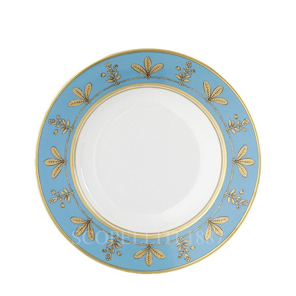 ginori 1735 voliere denim soup plate