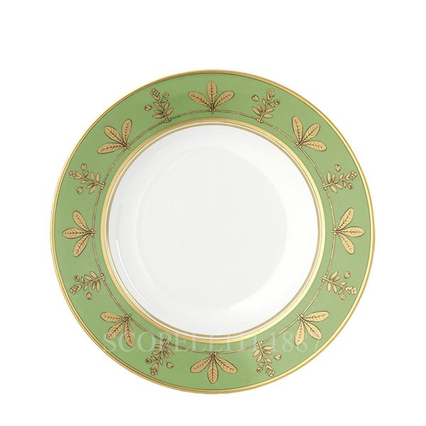 ginori 1735 voliere moss soup plate