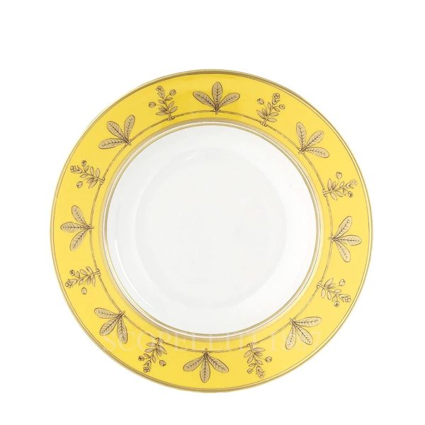 ginori 1735 voliere mustard soup plate
