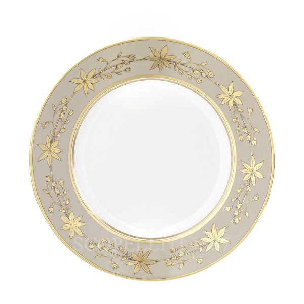 ginori 1735 voliere taupe flat plate