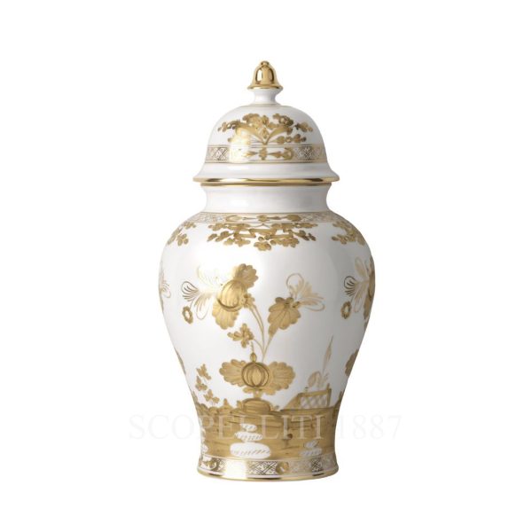 Ginori 1735 Potiche Vase Oriente Italiano Aurum