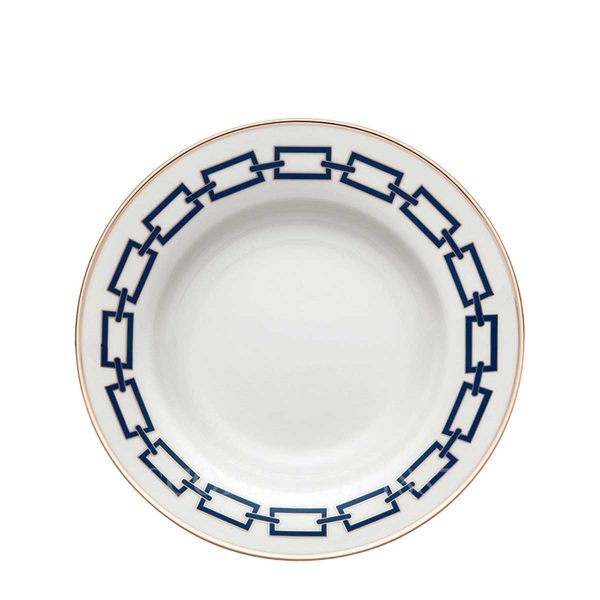 ginori catene blue soup plate