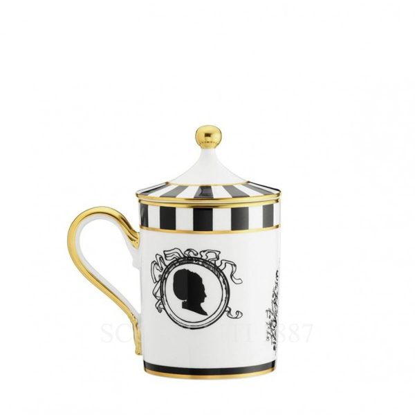 ginori cirque des merveilles blanc covered mug