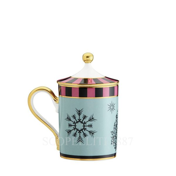 ginori cirque des merveilles rose covered mug