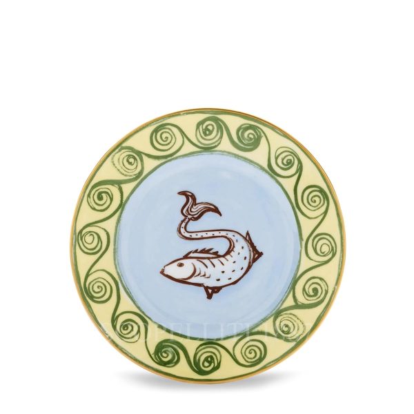 ginori il viaggio di nettuno bread plate fish