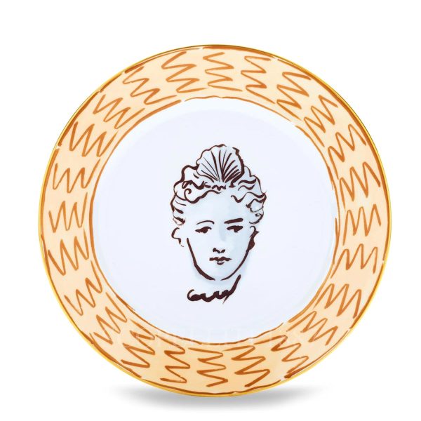 ginori il viaggio di nettuno dinner plate terracotta